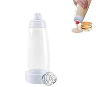 YSTrillion Pancake Batter Dispenser,1000ML Batter Mixer Bottle,Hand Batter Dispenser Mixer Bottle with Stainless Steel Stirring Ball for Cupcake Pancake Crepe Batter Kitchen Tools