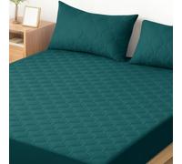 Ystyle Non-Slip Mattress Protector 160 x 200 cm - up to 30 cm Height, Dark | Moisture protection mattress protector with all-round elastic, soft mattress protection, anti-mite, durable mattress cover