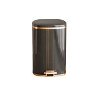 YSUEFIJO Step Pedal Trash Can with Lid, Kitchen Garbage Can, Waste Bin For Home Bathroom Office, Hands Free Foot Operated Rubbish Bin, Large Opening Design, Easy Waste Disposal
