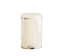 YSUEFIJO Step Pedal Trash Can with Lid, Kitchen Garbage Can, Waste Bin For Home Bathroom Office, Hands Free Foot Operated Rubbish Bin, Large Opening Design, Easy Waste Disposal