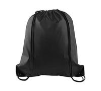 YSUY 1-Pack Black Drawstring Gym Bags, Bags Sports Cinch Sack String Bag, Bulk Swimming String Bags, Draw String Backpack Suitable for Sports, Gym, Travel, Swimming, Beach (1PCS)