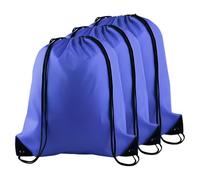 YSUY 3-Pack Deep Blue Drawstring Gym Bags, Bags Sports Cinch Sack String Bag, Bulk Swimming String Bags, Draw String Backpack Suitable for Sports, Gym, Travel, Swimming, Beach (Deep Blue)