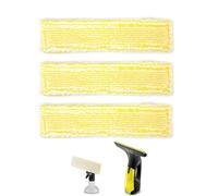 YSUY 3 Pack Window Vac Cleaning Pads,Microfiber Mop Cloth Replacements for Karcher WV2 Plus WV5 WV6 Window Vacuum. Compatible with Karcher Accessories