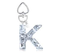 YSUY Sparkly Initial Letter Charm Keychain, Women's Bling Cup Accessories, Mini Backpack Bag Charm, Cute Heart Keychain Accessories for Girls, Women's Keychains for Car Keys, Good Gift Keychains (K)