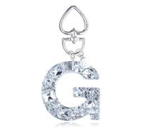 YSUY Sparkly Initial Letter Charm Keychain, Women's Bling Cup Accessories, Mini Backpack Bag Charm, Cute Heart Keychain Accessories for Girls, Women's Keychains for Car Keys, Good Gift Keychains (G)