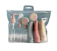 YsXoWiui 11 Pieces Travel Bottle Set Small Refillable Leakproof Containers Empty Silicone Mini Bottles Portable Accessories Suitable for Home Office Camping Be, Pink