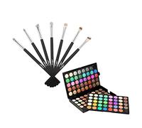 YsXoWiui 120 Colors Eyeshadow Palette W/ 7 Brushes Eye Makeup Eye Foldable