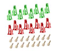 YsXoWiui 16 Pieces Timer Trippers Set Timer Replacement Metal Material Easy Handling for Pool Systems Heating Control Workshop, Red Off Green on