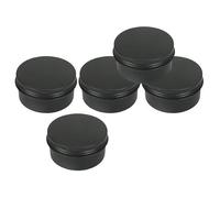 YsXoWiui 2 Packs Cosmetic Aluminum Cans Case Empty Cosmetic Jars Empty Cream Jars Lip Balm Tins with Screw Top Lids And Reusable Suitable for Diy Balm, 2 Pcs