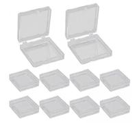 YsXoWiui 2 X 10-Piece Nail Display Storage Box, Transparent Compact Organizer, Artificial Nail Holder, Mini Packaging Container for Nail Salon And Home Use
