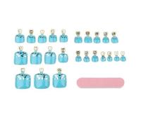 YsXoWiui 2x 24pcs Toe Nails False Nail with Tool 3