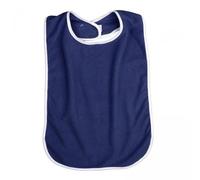 YsXoWiui 2X Adult Bib, Waterproof Eating Bib, Polyester, Washable Clothing Protector, Senior Eating Protection with Adjustable Neck Closure for Elderly People