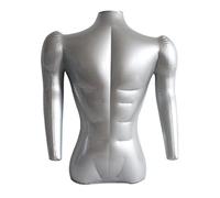 YsXoWiui 2x Male Torso Mannequin with Removable T-shirt Display Stand