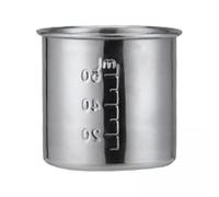YsXoWiui 2X Stainless Steel Measuring Cup, with Measuring Marks and Spout, Unbreakable, Easy to Clean, for Healthcare, and Travel.