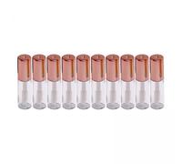YsXoWiui 4 X 10 Tubes Refillable Bottles Empty Lip Balm Tubes Cosmetic Containers with Lid And Brush Transparent for Travel