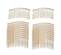 YsXoWiui 4 X 20 Pieces Hair Comb Wedding Comb Metal Comb Hair Accessory with Twist for Bridal Hairstyles Festive Occasions Hair Acces