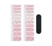YsXoWiui 4x Semi-cured Gel Nail Strips for Women - Easy to Apply And Remove with A Nail File.