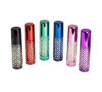 YsXoWiui 6 Pieces Refillable Perfume Bottles Sample Dispenser Glass Pocket Size 15ml Empty Mini Spray Bottle for Travel Essential Oils