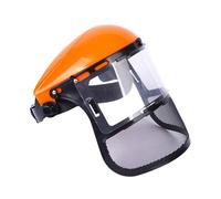 YsXoWiui Chain Saw Face Shield Protective Hat Sturdy, Guards Forestry Face Shield Chain Saw Protective Shield for Farming Weeding, Orange