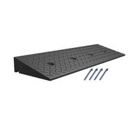 YsXoWiui Driveway Curb Ramp Threshold Ramp Threshold Ramp Road Ramps Wear-Resistant Rubber Surface Sound Insulation Function and Easy Installation, 100cmx25cmx7cm