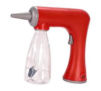 YsXoWiui Electric Foaming Machine Hair Perming Bubble Device with Bottle Compact And Styling Tool Accessories Efficient Hair Foam Steamer PP Ma, Red