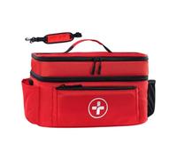 YsXoWiui Empty First Aid Bag with Handle Emergency Supplies Pouch for Hiking Workplace, Red