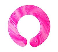 YsXoWiui Hair Cutting Collar Cape Professional Barber Dye Shawl Tool Silicone Waterproof Wearable Pad Suitable for Men Women Teenagers, Gradient Pink