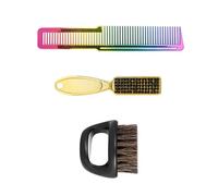 YsXoWiui Hairdressing Comb Set Barber Comb Flat Comb Cutter Comb Styling Brush PP Material Ergonomic Non Slip Grip Suitable for Hair Salon Home Personal Use, Gradient Color