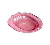 YsXoWiui Hip Bathtub for Elderly People, Women's with Drainage Holes, Versatile Materials As Toilet Accessories, Pink