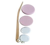 YsXoWiui Lotion Applier with Extra Long Wooden Handle Back Ointment Body Lotion Foot Cream Spreader with Four Soft EVA Pads for Seniors C, Pink Two Size