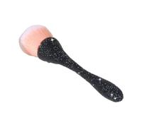 YsXoWiui Makeup Brush, Face Powder Brush, Brush with A Glossy Handle Made of Clay And Fiber for Application of Daily Cosmetics, black