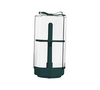 YsXoWiui Makeup Brush Rack 16 Holes Brush Holder Organizer Professional Cosmetic Tool Storage Container with Lid 360 Degree Rotating Design Anti Slip Si, Green