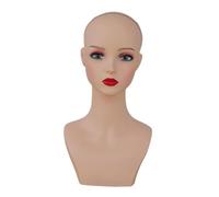 YsXoWiui Mannequin Head As Hat Display Stand Jewelry Display Display Head And Glasses Stand with Flat Base Made of Washable PVC for Cosmetics, Style A