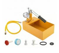 YsXoWiui Manual Pressure Test Pump Pressure Tester Hydrostatic Pump with Tank Hand Lever Gauge for Water Conduits Leak Detection Pipeline Integrity Suitable for Construction Maintenance