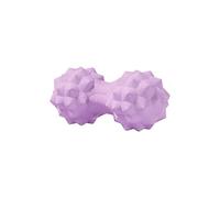 YsXoWiui Massage Ball Spiky Peanut Shape Double Roller Ball Silicone Washable Portable Suitable for Back Neck Leg Shoulder Relief, Purple