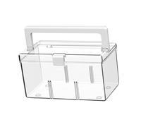 YsXoWiui Medicine Storage Case Organizer Box with Lid Handle for Bandages Cosmetics Stationery Sewing Supplies Suitable for Home Family Travel, Clear