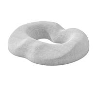 YsXoWiui Memory Foam Donut-Shaped Seat Cushion, Ergonomic Office Chair Cushion with High for Men and Women, for Office, Home, and Car, Light Gray