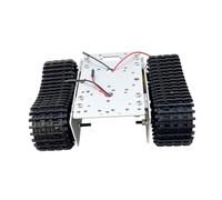 YsXoWiui RC Tank Chassis Kit,Aluminum Alloy,Steam Teaching Car Toy,Tracked Tank Car Chassis Platform for Teens Hobbyists Kids