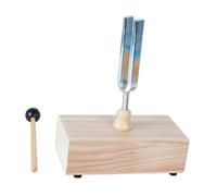 YsXoWiui Singing Tone Tuning Fork Set with Mallet And Resonance Box for Educational Use, 440HZ Virbration
