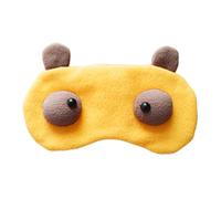 YsXoWiui Sleeping with Cartoon Design As an Eye for Women and Children. Comfortable Blindfold and Sleeping Aid Made of Soft and Light-impermeable, Yellow