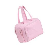 YsXoWiui Toiletry Bag Large Cosmetic Bag Travel Case Waterproof Storage Bag Made of Nylon with Hook for Women Men Travel, pink