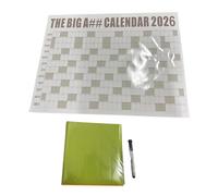 YsXoWiui Wall Calendar 2026, Wall Calendar Year Overview, Paper Calendar Planner, for A Clear Overview of The Year, for Organization, Private Use, Desk, Coffee
