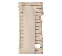 YsXoWiui Wrist Guard Adjustable Wrist Brace Carpal Tunnel Support Compression Sleeve Aluminum Alloy PU Leather Breathable Design Suitable for Men Women, Small Beige Right
