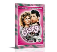 YSYDHJ Grease Is The WordCanvas Poster Bedroom Decor Landscape Office Room Decor Gift Aesthetic Canvas Print Home Decorations Posters for Room Aesthetic Wall ArtFrame-style16x24inch(40x60cm)