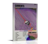YSYDHJ Tame Impala CurrentsCanvas Poster Bedroom Decor Landscape Office Room Decor Gift Aesthetic Canvas Print Home Decorations Posters for Room Aesthetic Wall ArtFrame-style24x36inch(60x90cm)