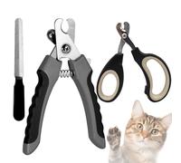 YSYONBOE 3 in 1 Cat Dog Nail Clippers, Professional Cat Claw Clippers with Nail File Dog Nail Trimmers with Safety Guard, Stainless Steel Pet Nail Clipper for Small Medium Large Rabbits, Guinea Pigs