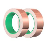 YSYONBOE Slug Copper Tape 30mm x 20M, Snail Slug Repellent Tape Self Adhesive Dual Conductive Copper Foil Slug Deterrent Barrier Tape for Pest Control Plants Protection, Shielding, Electrical Repairs