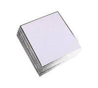 Ysyqkn 10 Pieces Shikishi Boards Square Card Soft Surface Compact Paper Enhanced Border Suitable for Drawing Practice Artist Exhibition, Silver, S