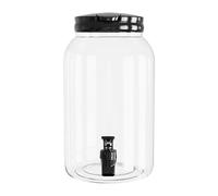 Ysyqkn 3.8L Plastic Drink Dispenser with Tap Lid Wide Mouth Water Jug