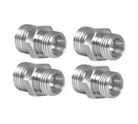 Ysyqkn 4 Pieces M14 Mm Hydraulic Adapter Heavy Duty Metal Threaded Connector